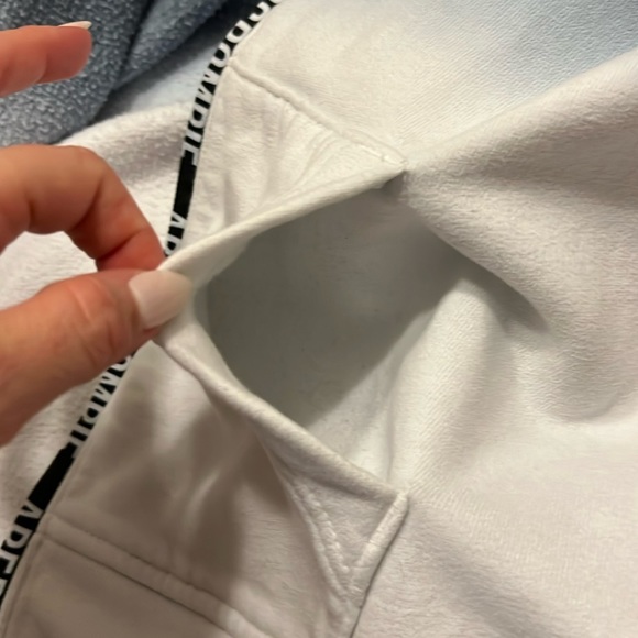 Abercrombie and Fitch Fleece lined Jacket Blue Ombe Moose Logo - Picture 8 of 9